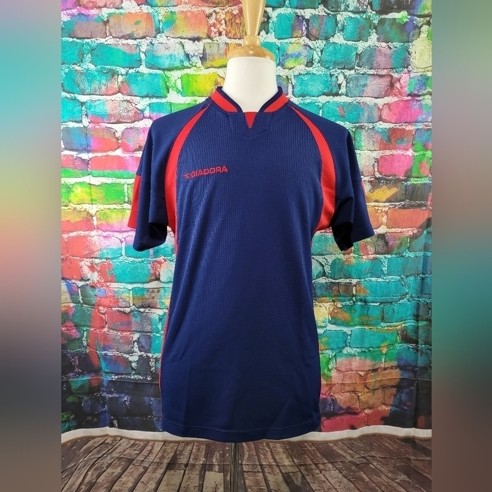 DIADORA Multi-color Short Sleeve Men's Soccer Jersey Size Medium